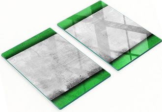OEM Tablas De Servir De Cristal Para Cocina Con Gr&aacute;ficos De Pared Verdes 2x40x52 Cm