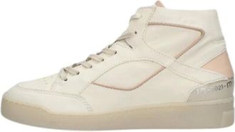 Mjus Schoenen, Dames, Wit, 40 EU, Leer, M96201 Hoge Vetersneakers