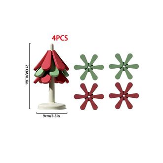 OEM Alfombrilla Aislante De Silicona Plegable Con Forma De &Aacute;rbol De Navidad, Resistente A Altas Temperaturas, Antideslizante