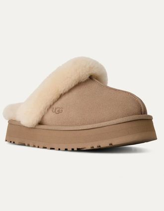 UGG Womens UGG Disquette Womens Slipper - Sand - Cream/Brown - Size: 5
