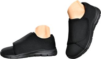 Generic Womens Slip On Walking Shoes Mesh Breathable Adjustable Strap Wide Width Orthotic Sneakers for Women Outdoor Casual Lightweight Running Sports Shoes A