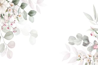 OEM Fotomural Infantil Con Composici&oacute;n De Flores Blancas Dwk418 300x200