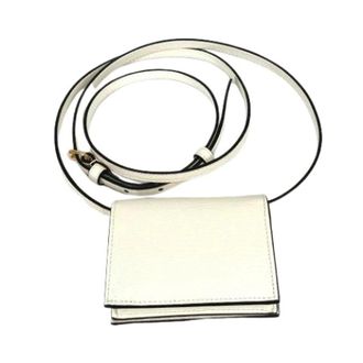 Gucci Pre-owned Vintage Bi-fold Portemonnee - Heren - Vintage Mini Tas - Wit - ONE Size - Leer - Vintage