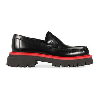 Ferragamo Schoenen, Heren, Zwart, 44 EU, Leer, Leren Loafers