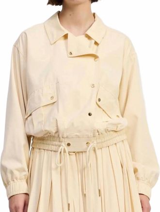 En Saison Elspeth Button Jacket In Butter Yellow