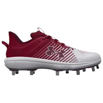 Under Armour Yard Low MT 3025592-601 Mens White Baseball Shoes NIN1479