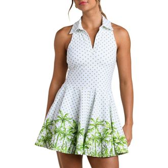 La Blanca Club Palm Tennis Dress in Lime at Nordstrom, Size X-Large