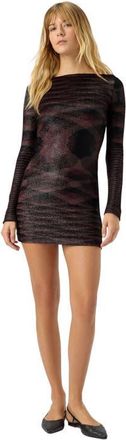 Missoni Long-sleeve Mini Dress With Flame Pattern in Multicoloured at Nordstrom, Size 40 It
