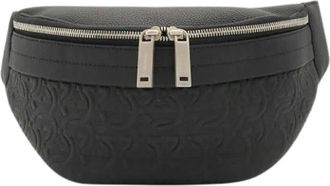 Ferragamo Pre-owned Gancini Fanny pack - unisex - Vintage Heuptassen - Zwart - ONE Size - Vintage