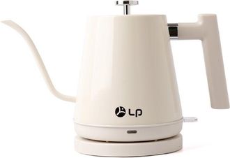 OEM Hervidor El&eacute;ctrico Retro De 800 Ml, Acero Inoxidable, Boquilla De Cisne, Color Crema -ulisem