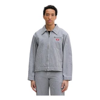 Dickies Hickory Painter Jacket - Heren - Zomerjassen - Blauw - L - Katoen - Jassen