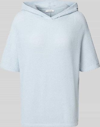 OPUS Strickshirt mit Kapuze Modell Gikaria in Hellblau, Gr&ouml;&szlig;e 36