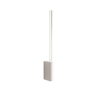 Zafferano Brilliant Lampada Da Parete Led 1 Luce In Alluminio Pressofuso Cromo Lucido, Diffusore Cilindrico In Policarbonato, Altezza 70.2 Cm, Ip20, 7w