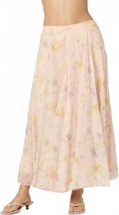Astr Fiori Skirt In Blush Floral