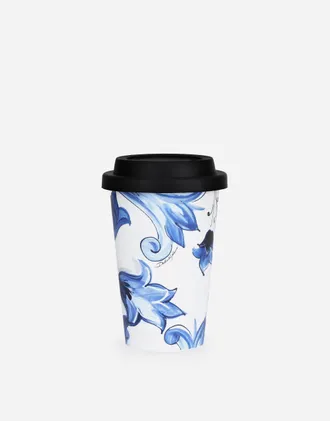Dolce & Gabbana Ceramic Travel Mug - Mugs Multicolor Onesize