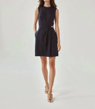 Judith & Charles Riopele Dress In Navy