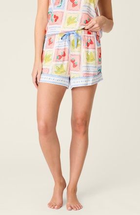 PJ Salvage Frutta Fresca Pajama Shorts in Red Multi at Nordstrom, Size X-Small