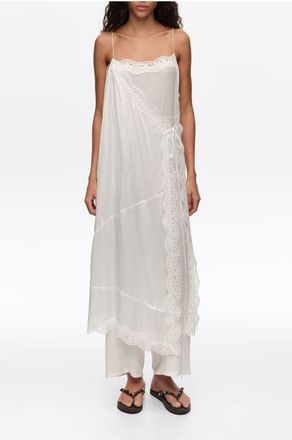 Bimba & Lola Off-White Lace Skirt-Trouser Hybrid in Off White at Nordstrom, Size X-Small