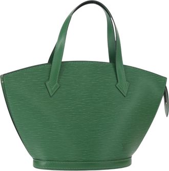Louis Vuitton Saint Jacques Handbag Epi Leather Green Epi Leather Handbag (Pre-Owned)