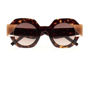Kaleos Sunglasses, female, Brown, Size: 47 MM GUN 002 Sunglasses