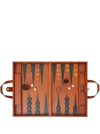 The Conran Shop Tavla backgammon set (46,5 cm x 31,5 cm) - Bruin
