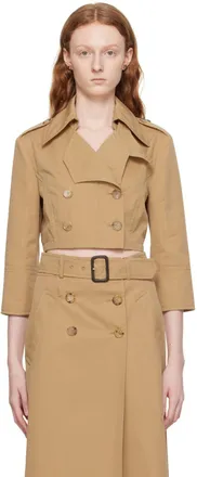 アウターその他 MOSCHINO Women Outer V0601 05130082 Beige Moschino EN | Women's designer jackets and waistcoats