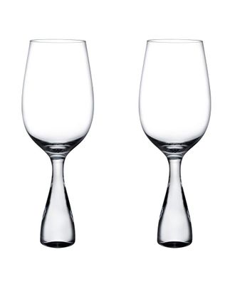 Nude Glass Set Of 2 Wine Party White Wine Glasses