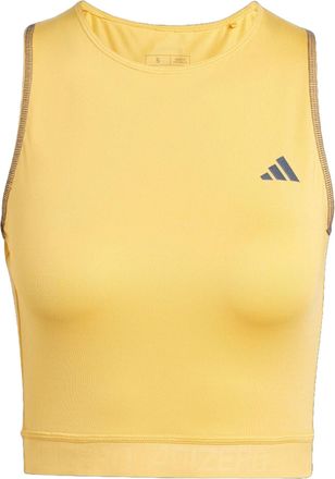 adidas (WMNS) adidas Adizero Running Crop Tank Asia Sizing Yellow IN1171
