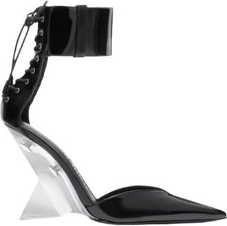 The Attico Black Patent Leather Morgan Wedges Size 39.5