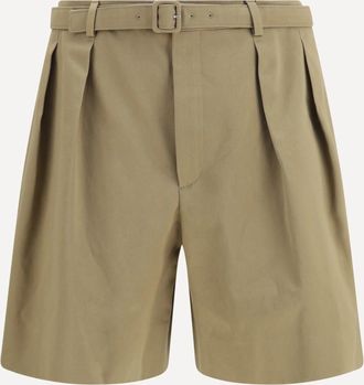 Saint Laurent Bermuda con pieghe e cintura Man 46