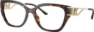 Michael Kors 0mk4140u Bold Cat-Eye Tortoiseshell Sunglasses with Iconic Design