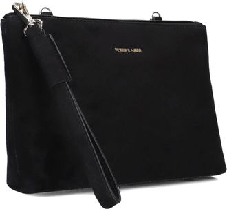 Peter Kaiser Tassen, Dames, Zwart, ONE Size, Leer, Elegante Zwarte Clutch voor Vrouwen