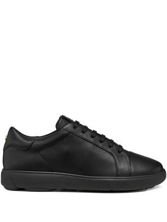 Geox lace-up leather sneakers - Black