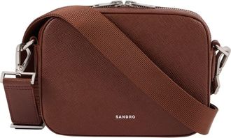 Sandro Small reconstituted leather bag in Cognac at Nordstrom, Size Medium