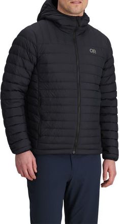 Outdoor Research Transcendent Hooded Down Puffer Jacket in Black at Nordstrom, Size Xx-Large