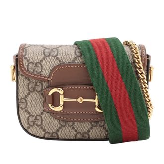 Gucci Pre-owned Gucci Mini GG Supreme Web Horsebit 1955 Satchel Ladies U2HR7QH1TWPK3BP7
