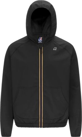 K-Way Sia zip-up hooded jacket - men - Polyester/Elastane - M - Black