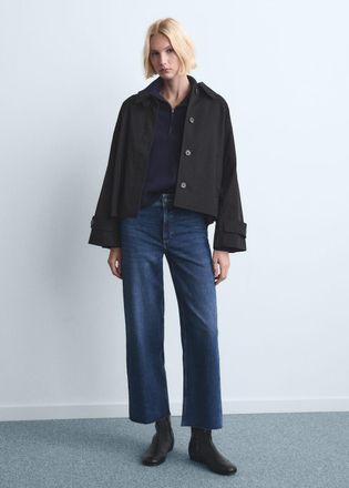 Mango Jeans Catherin culotte vita alta blu scuro - Donna - 36 - MANGO