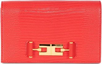 Elisabetta Franchi Groumette Chain Crossbody - Dames - Schoudertassen - Rood - ONE Size - Leer - Tassen