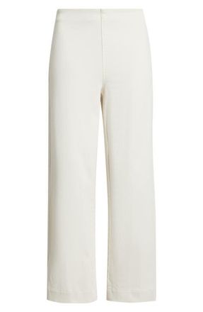 Frank & Eileen Westport Ankle Wide Leg Pants in Antique White at Nordstrom, Size 4