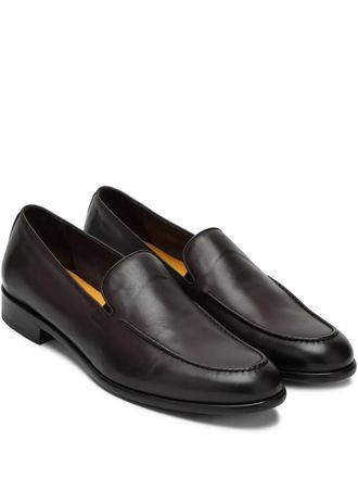 Doucal's leather loafers - men - Leather/Calf Leather/Leather - 41 - Brown