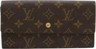 Louis Vuitton Pre-owned Monogram Long Wallet (bi-fold) - Dames - Vintage Accessoires - Bruin - ONE Size - Vintage