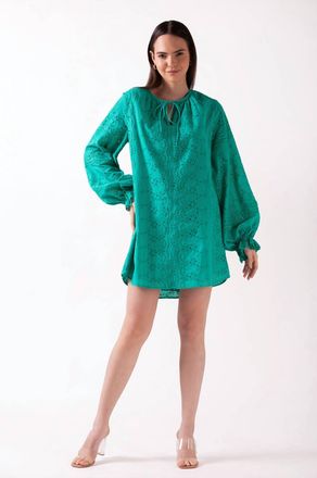 Celina Moon Clover Tunic Dress In Green