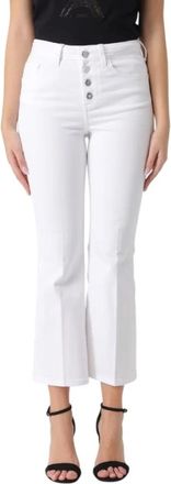 Liu Jo Princess Jeans - Dames - Cropped Jeans - Wit - W27 - Katoen - Jeans
