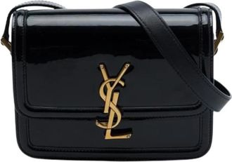 Saint Laurent Pre-owned Solferino Crossbody Bag - Dames - Vintage Schoudertas - Zwart - ONE Size - Leer - Vintage