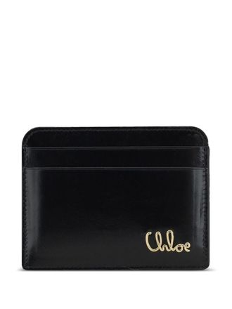 【CHLOE】BANANA CARD WALLET Chloé Banana Card Holder In Grained Leather in Boyish brown