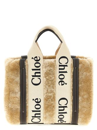 Chlo&eacute; Beige Woody Small Tote