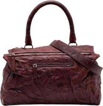 Givenchy Pre-owned Handbags, female, Red, Size: ONE SIZE Pre-owned Leather Handbag