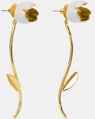 Kate Spade New York Golden Bloom Floral Statement Earrings