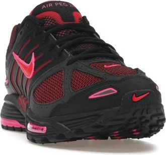 Nike Mens Air Pegasus 2K5 Shoes In Black Fire Red